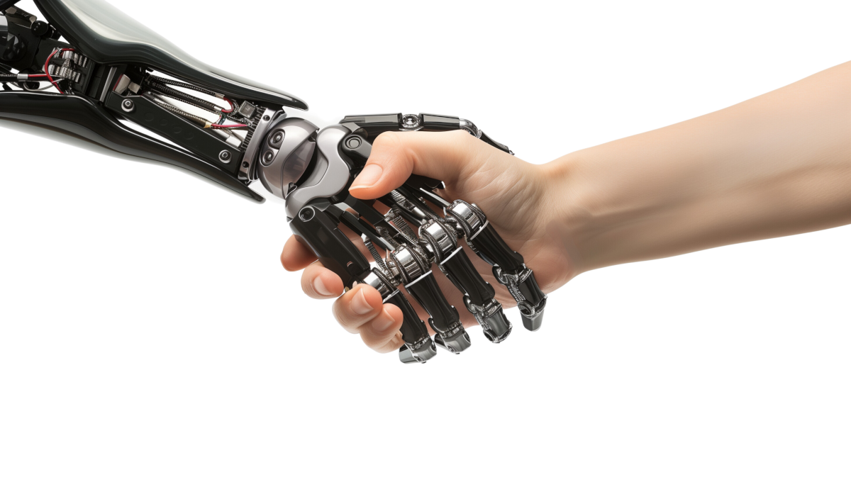Shaking hands with a robot